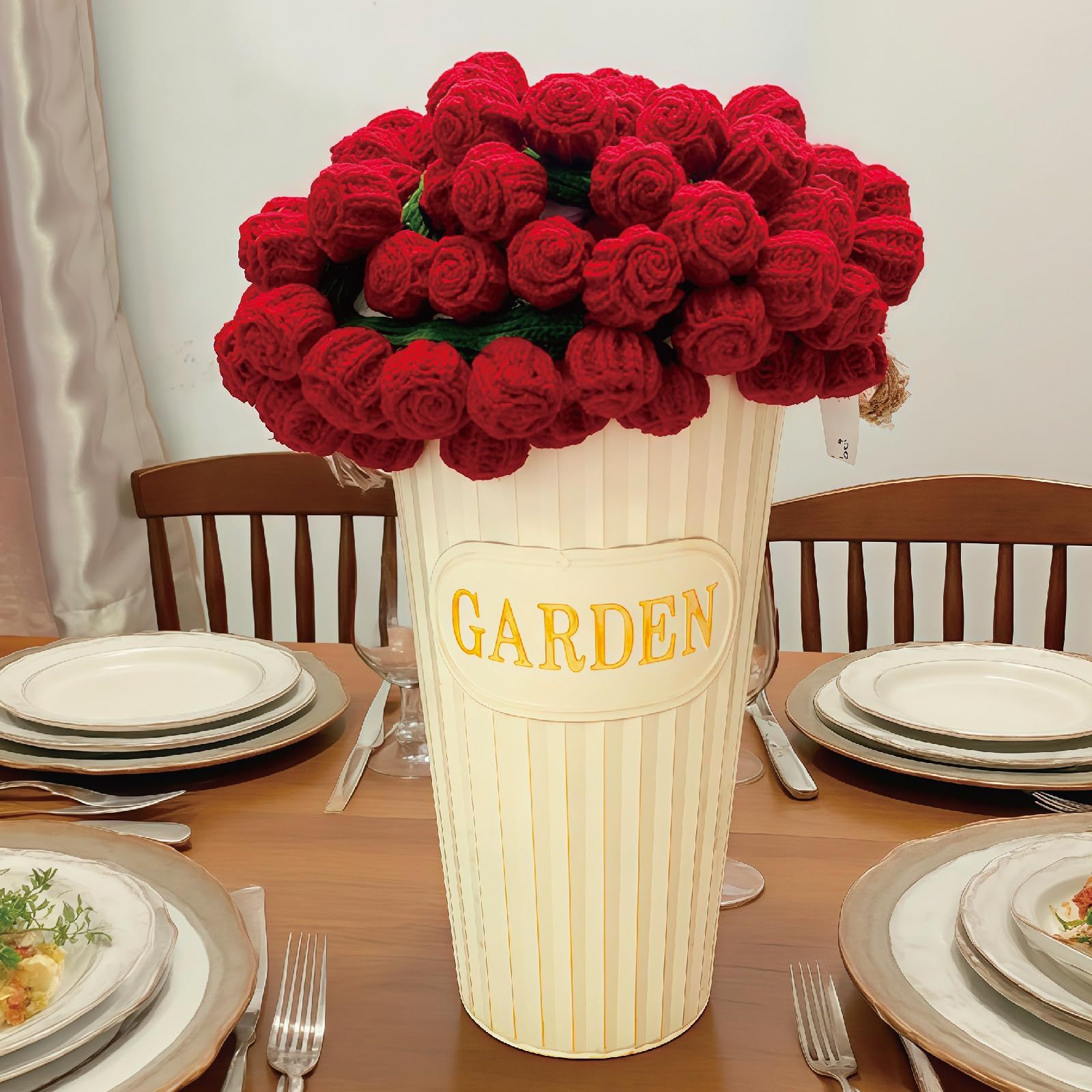 Handmade DIY flower bouquet blanket