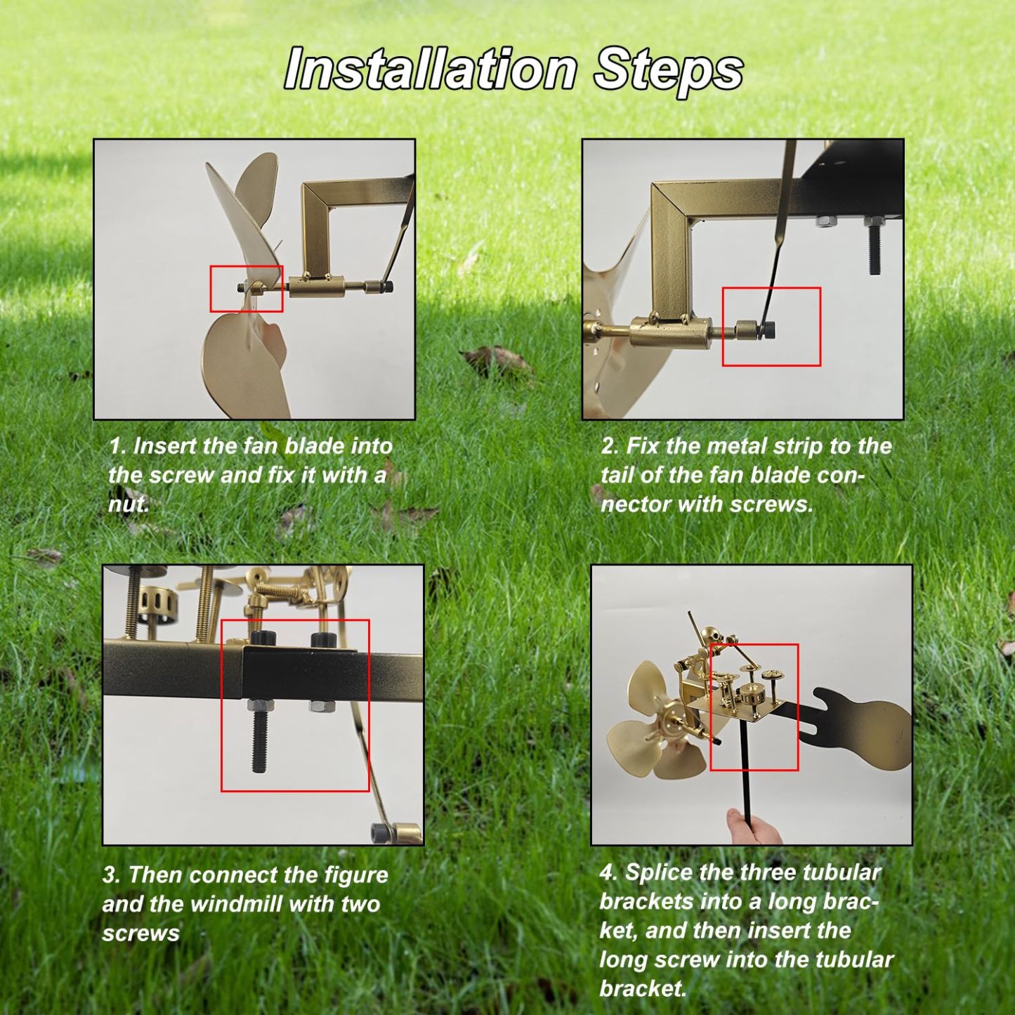 Handmade Metal Drummer Windmill