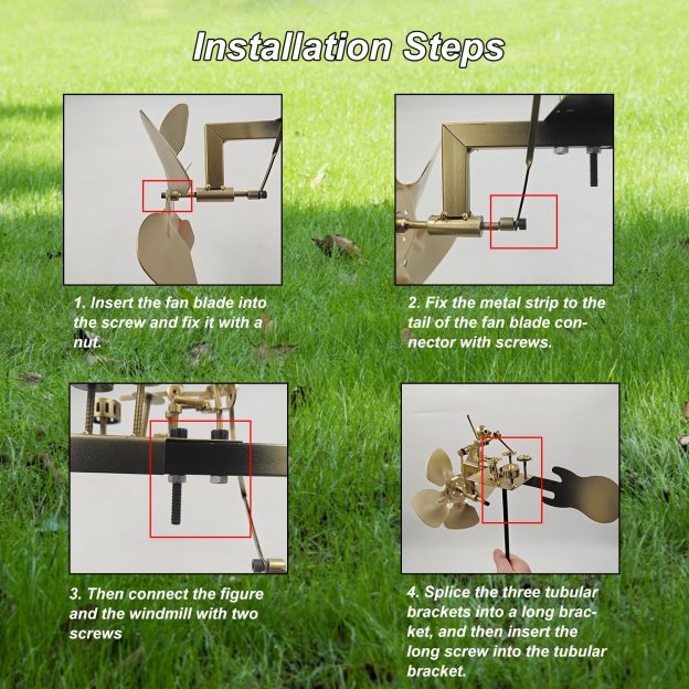 Handmade Metal Drummer Windmill