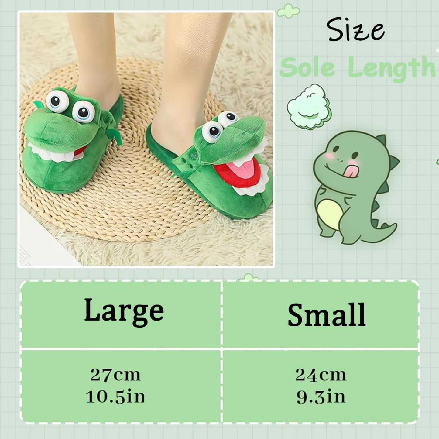 Funny crocodile slippers