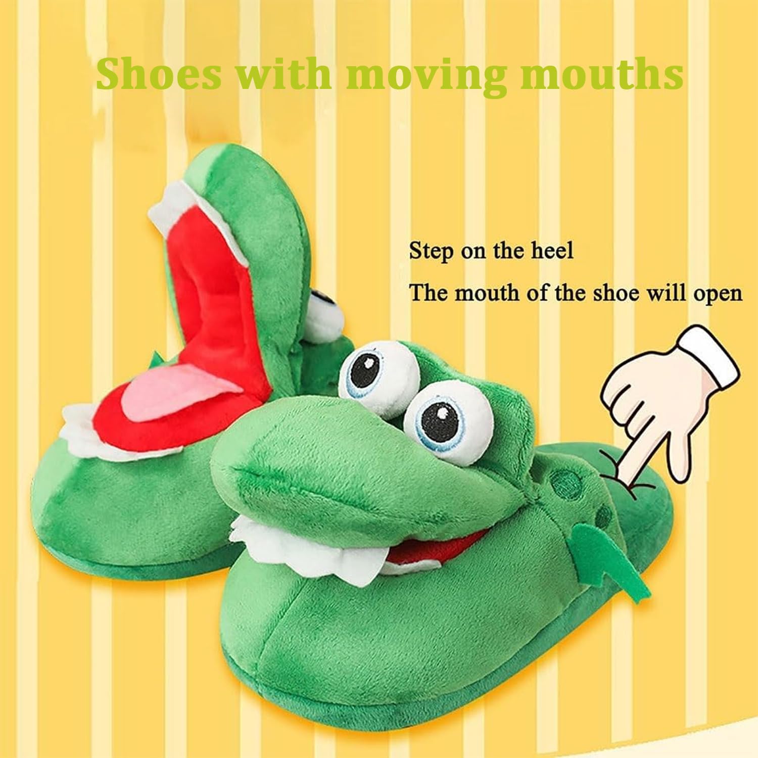 Funny crocodile slippers