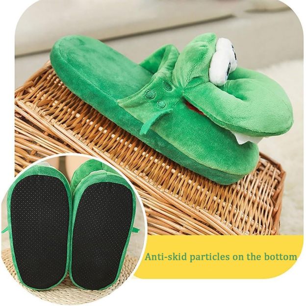 Funny crocodile slippers
