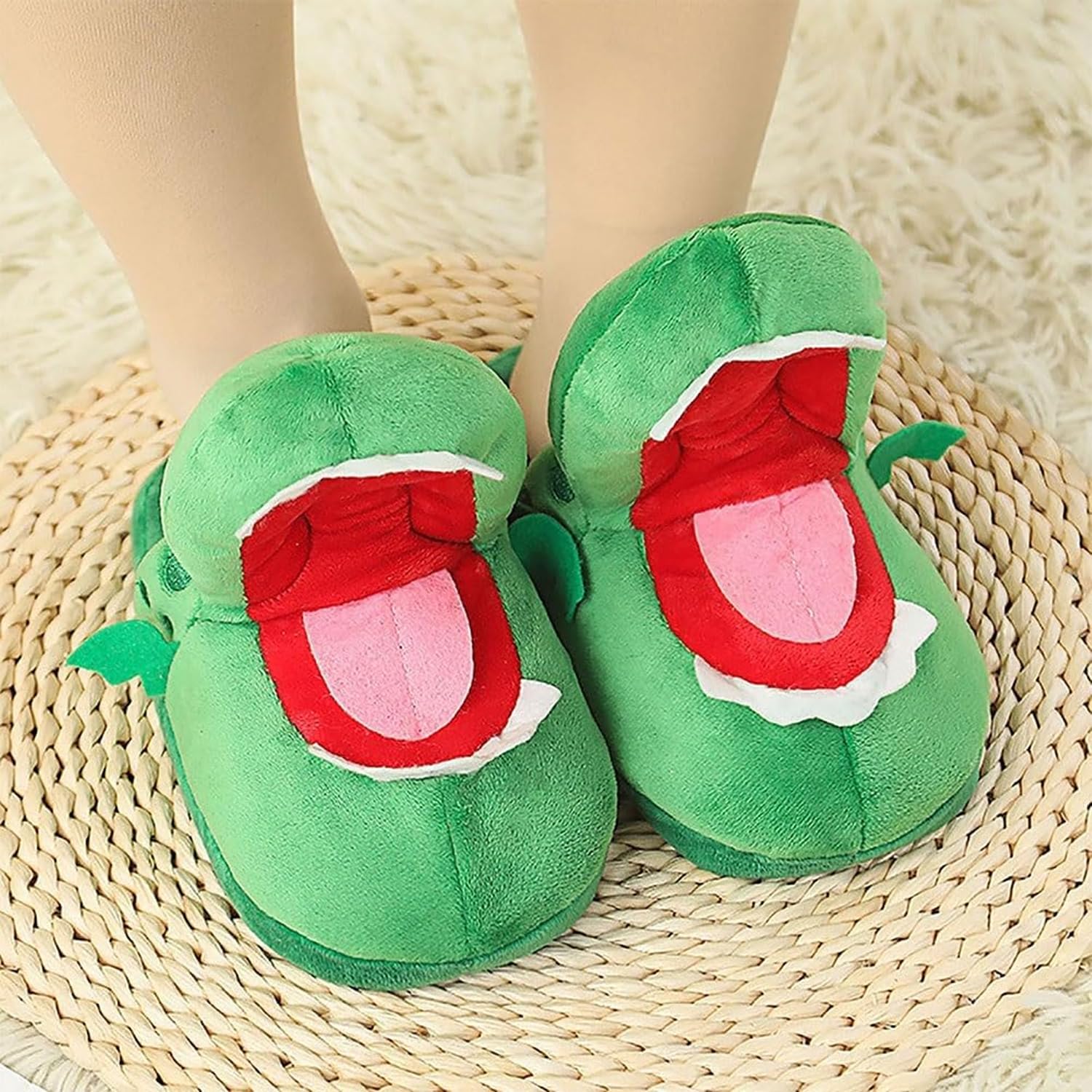 Funny crocodile slippers