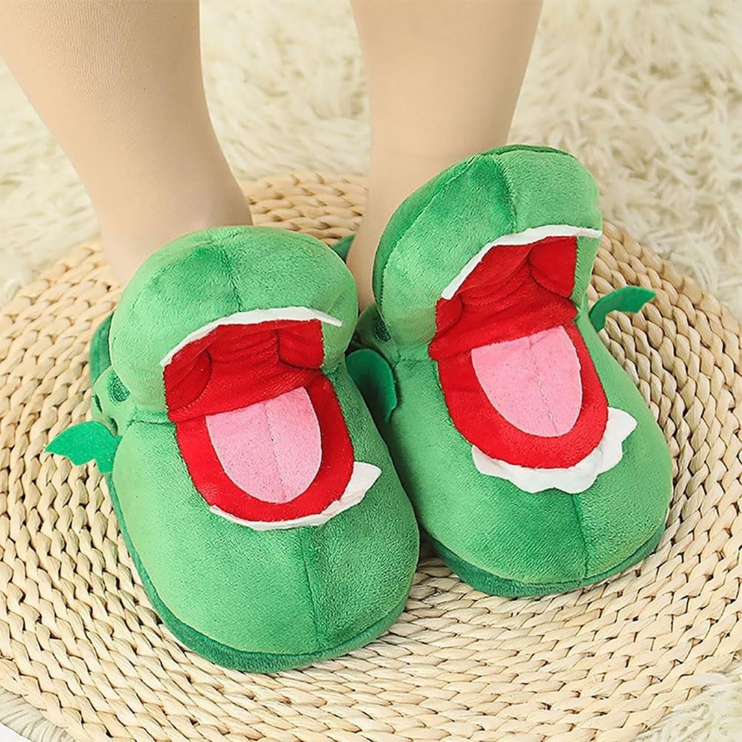 Funny crocodile slippers
