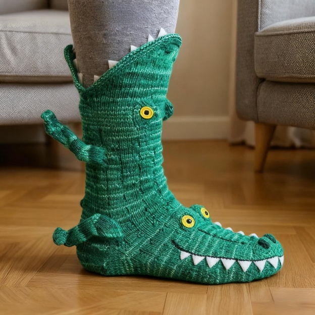 3D Knit Animal Socks