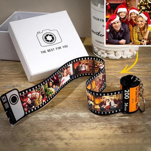 Personalized Photos Film Roll Keychain