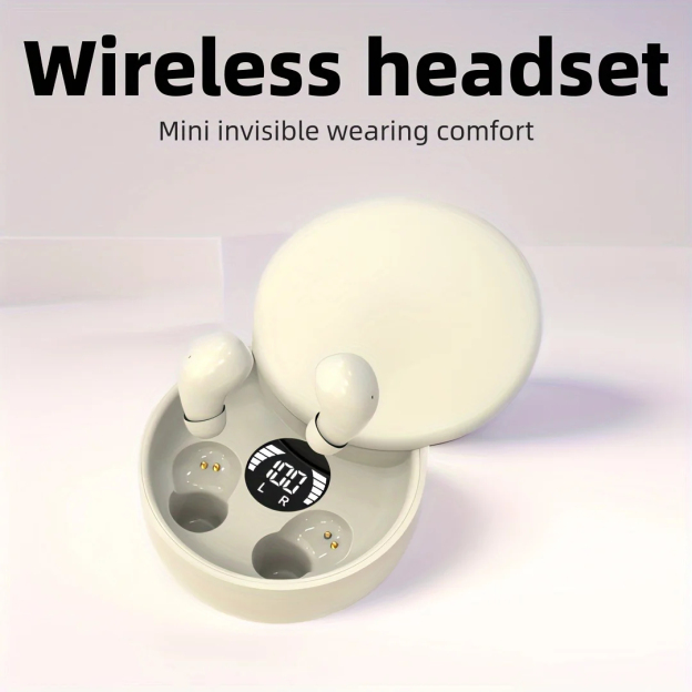 Invisible noise nancelling wireless bluetooth headphones