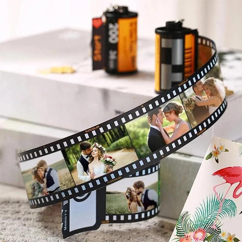 Personalized Photos Film Roll Keychain