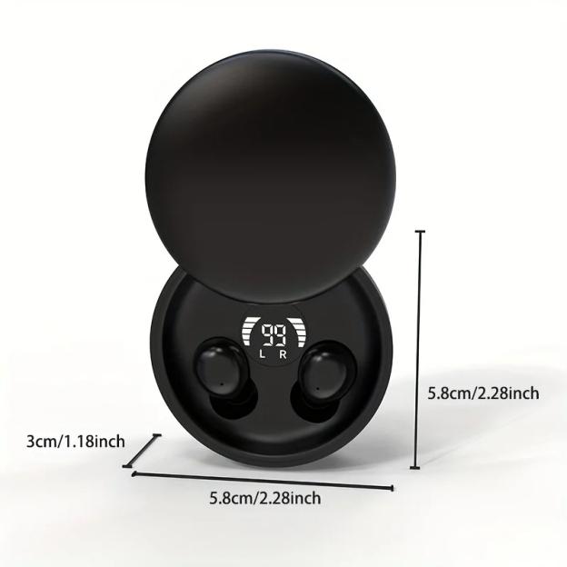 Invisible noise nancelling wireless bluetooth headphones