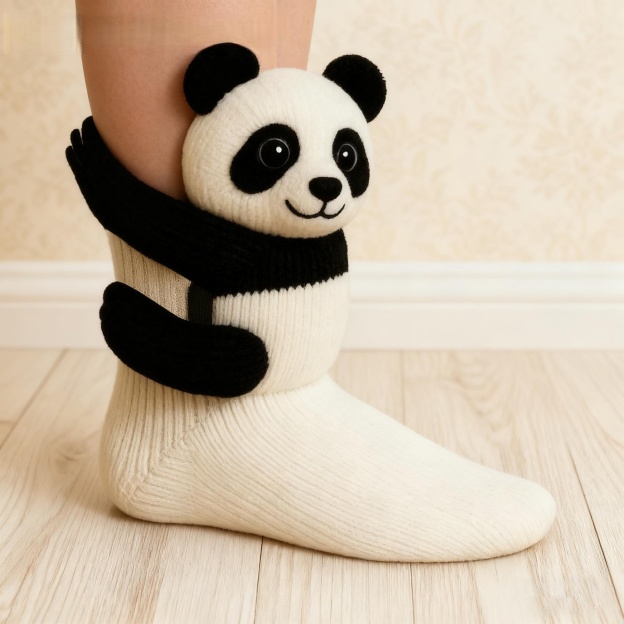 3D Knit Animal Socks