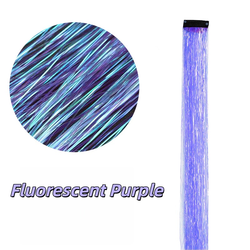 Highlight Glitter Tinsel Hair Extensions Clip