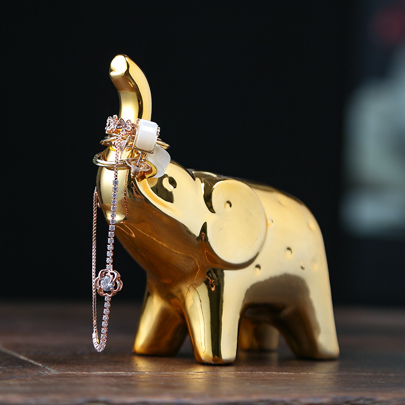 Ceramic elephant figurine
