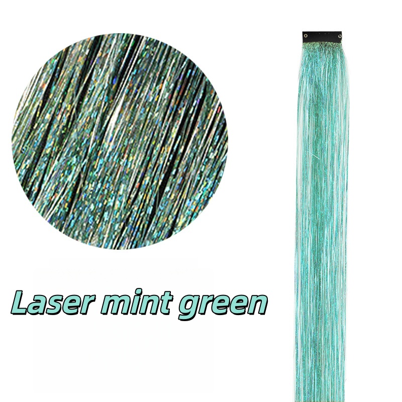 Highlight Glitter Tinsel Hair Extensions Clip