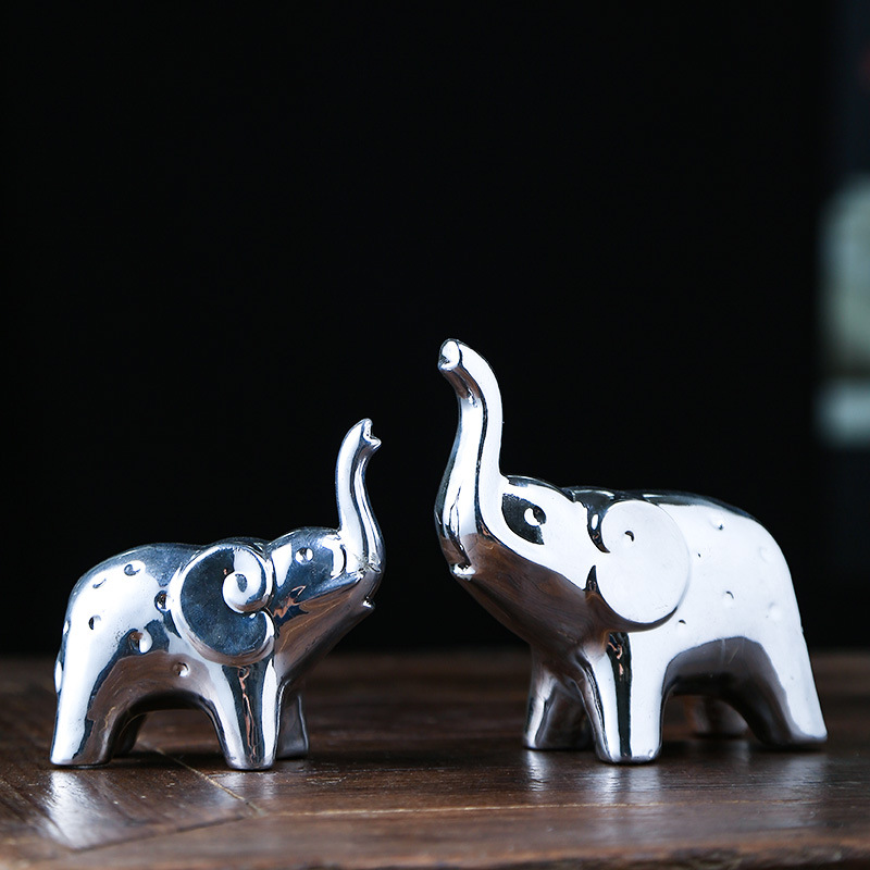 Ceramic elephant figurine