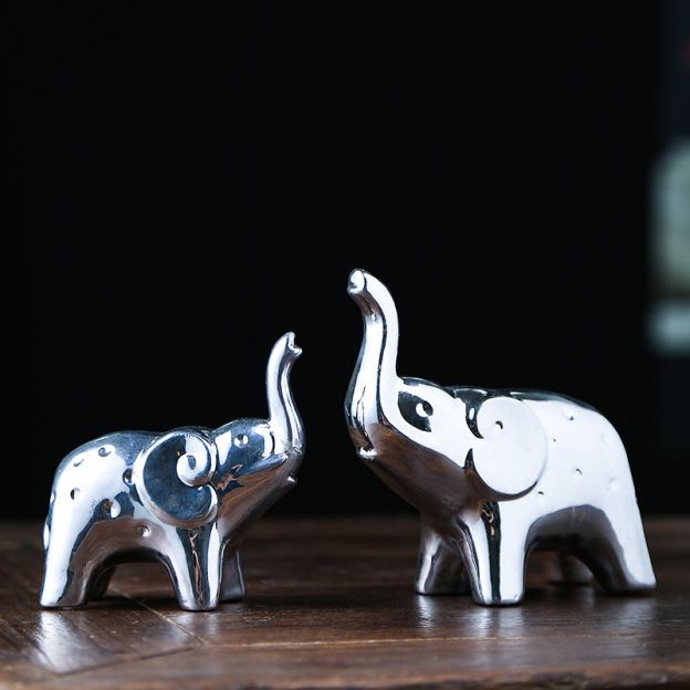 Ceramic elephant figurine