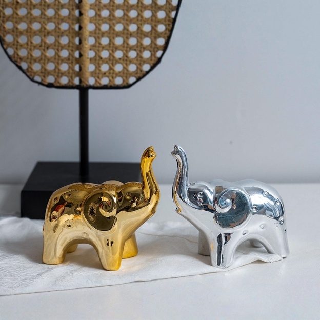 Ceramic elephant figurine