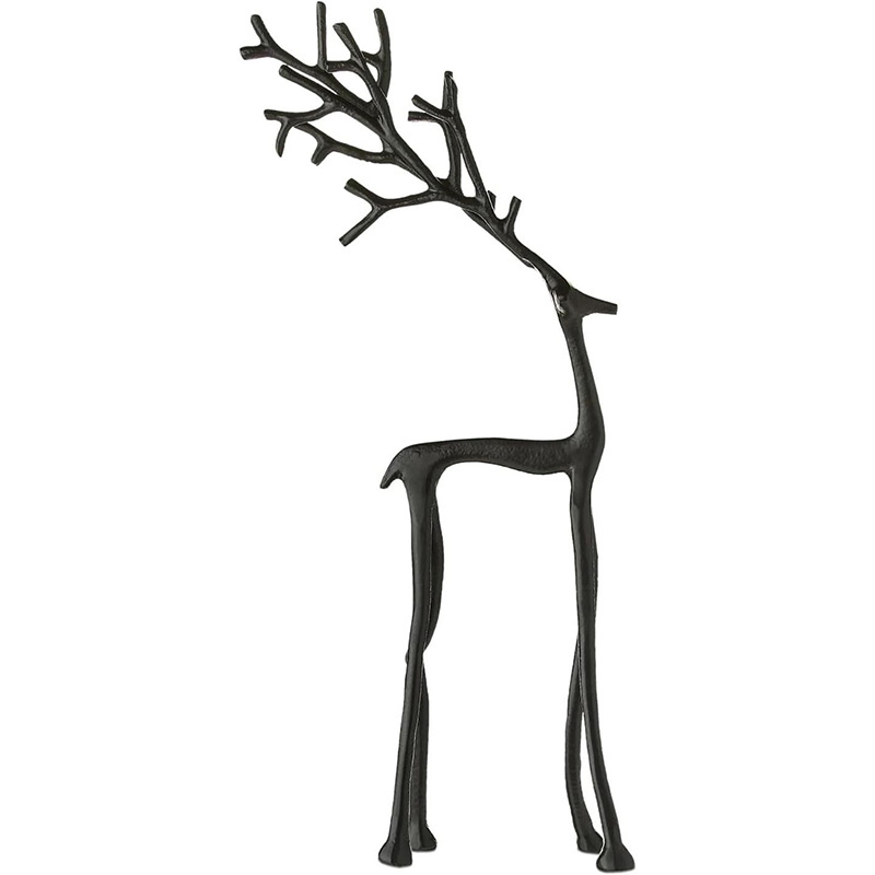 Black Reindeer Statues-Christmas Decorations