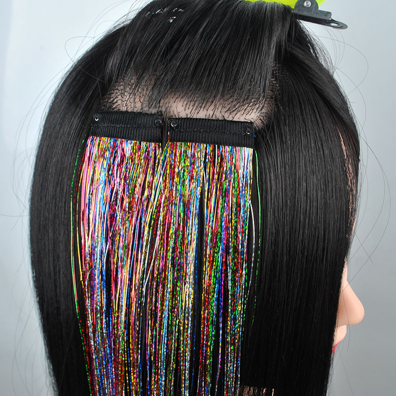 Highlight Glitter Tinsel Hair Extensions Clip
