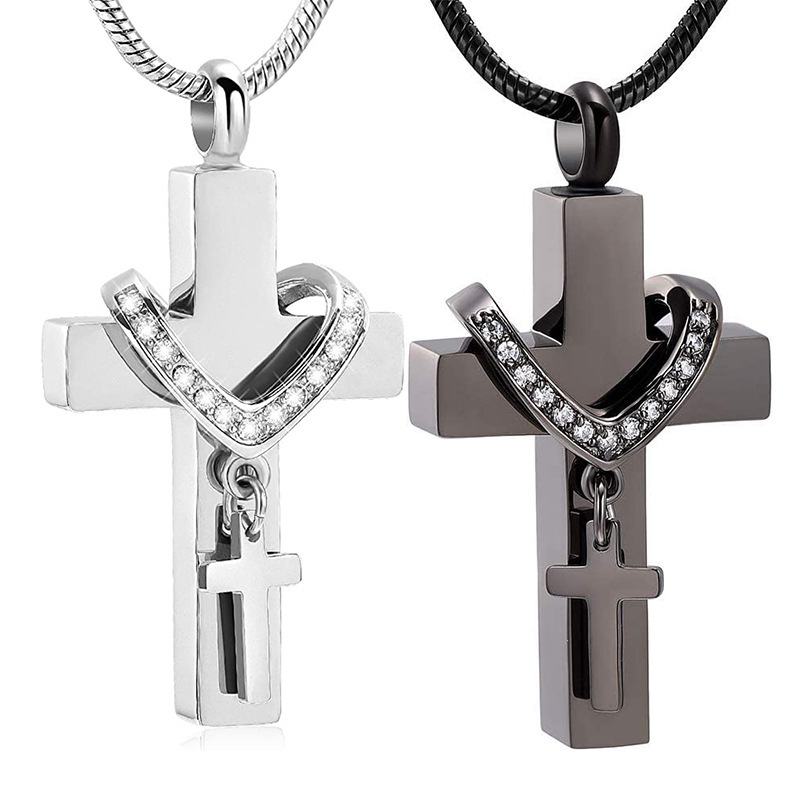 Cross Urn Necklace