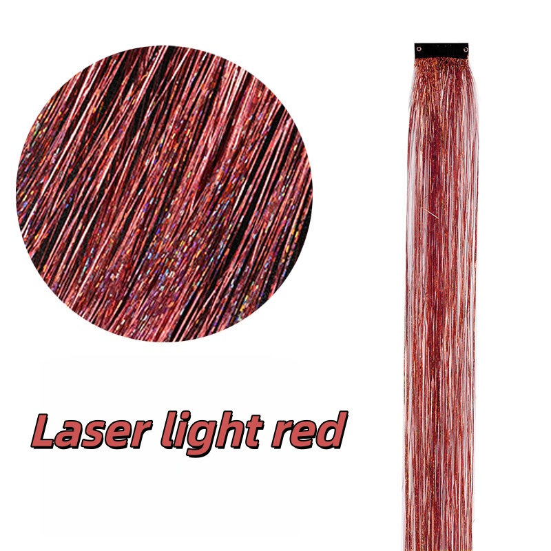 Highlight Glitter Tinsel Hair Extensions Clip