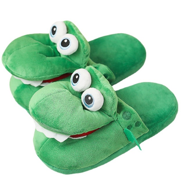 Funny crocodile slippers