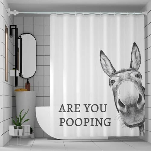 Funny Donkey Shower Curtain
