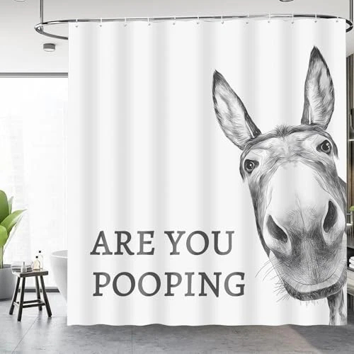 Funny Donkey Shower Curtain