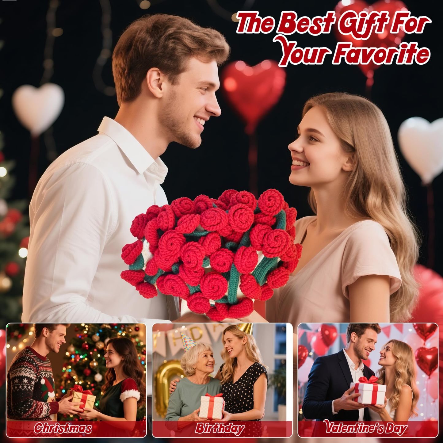 Handmade DIY flower bouquet blanket