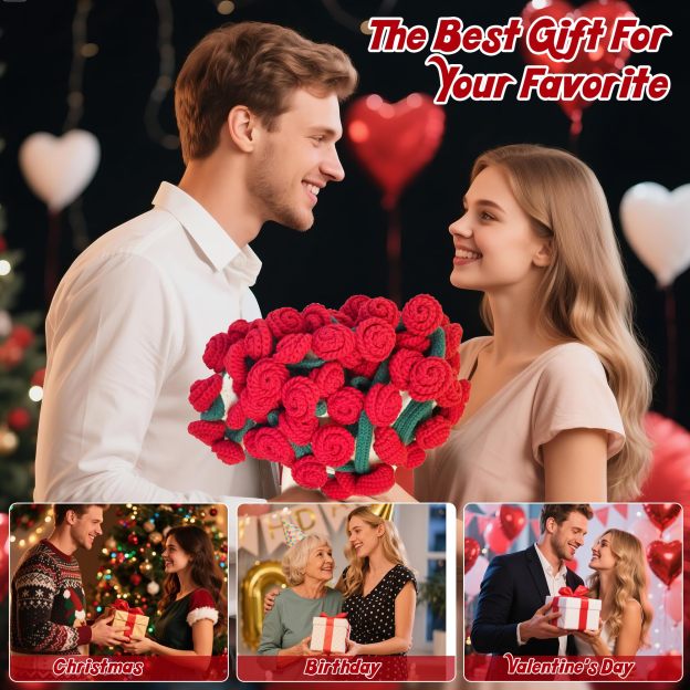 Handmade DIY flower bouquet blanket