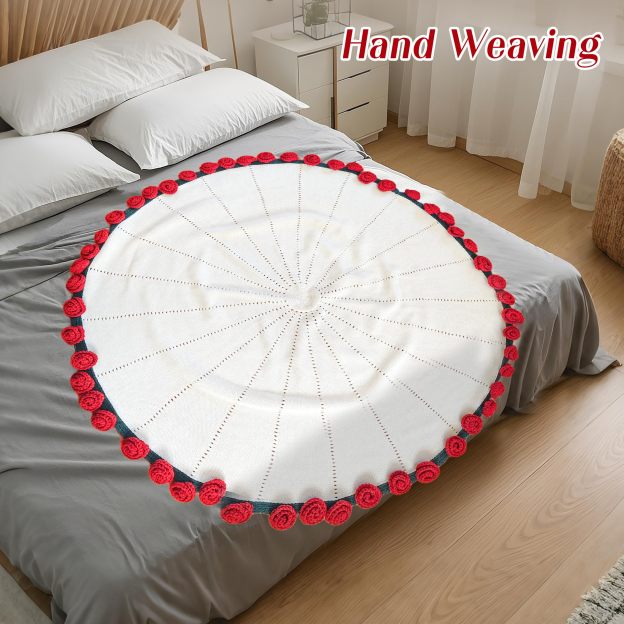 Handmade DIY flower bouquet blanket