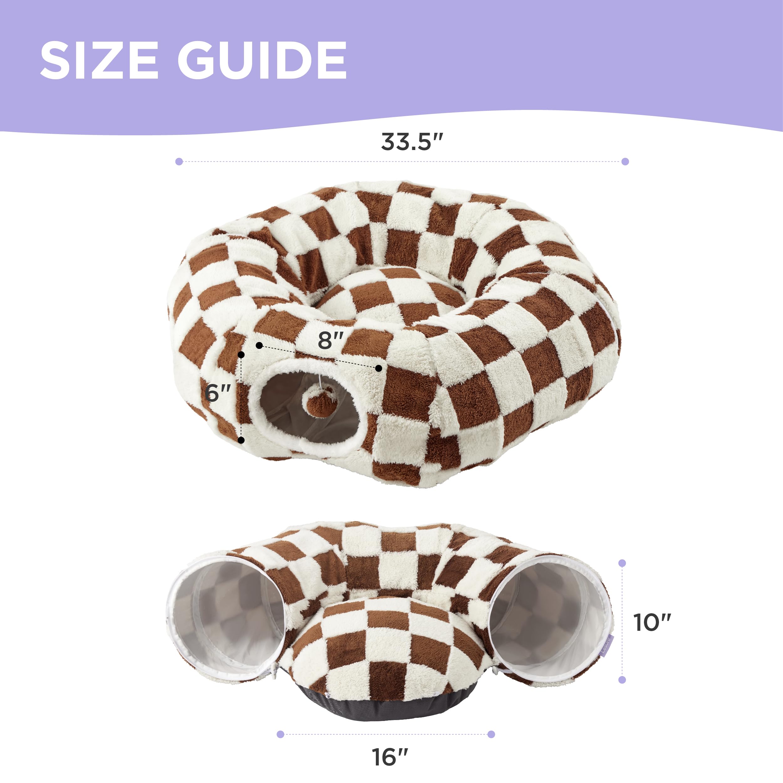 2-in-1 Cat tunnel bed