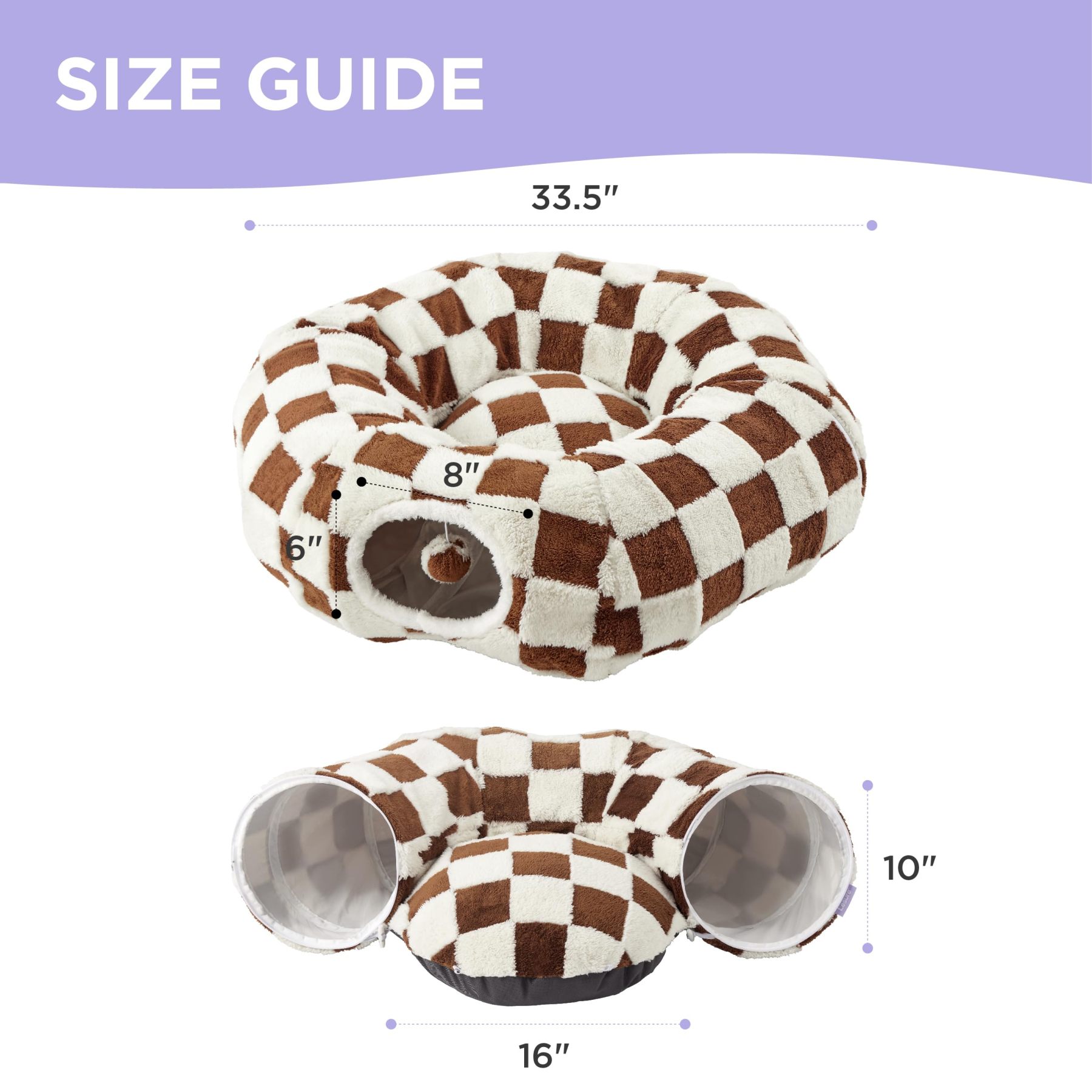 2-in-1 Cat tunnel bed