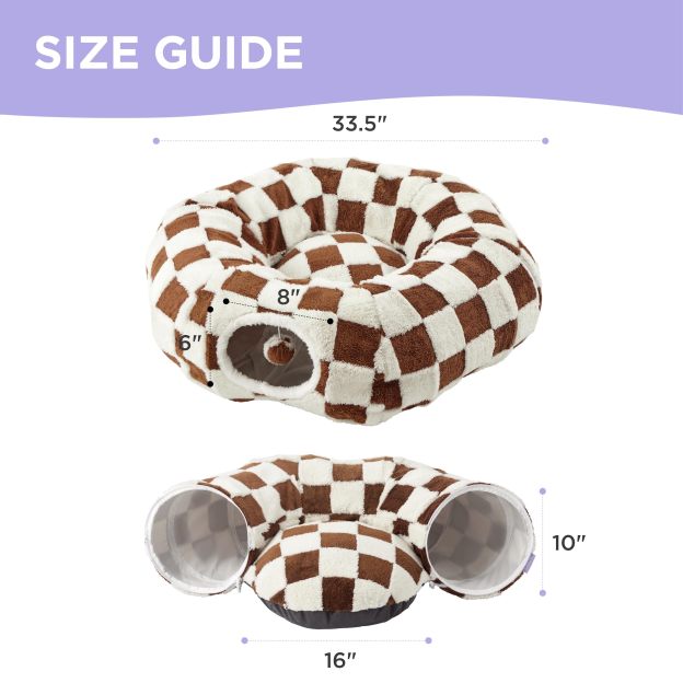 2-in-1 Cat tunnel bed