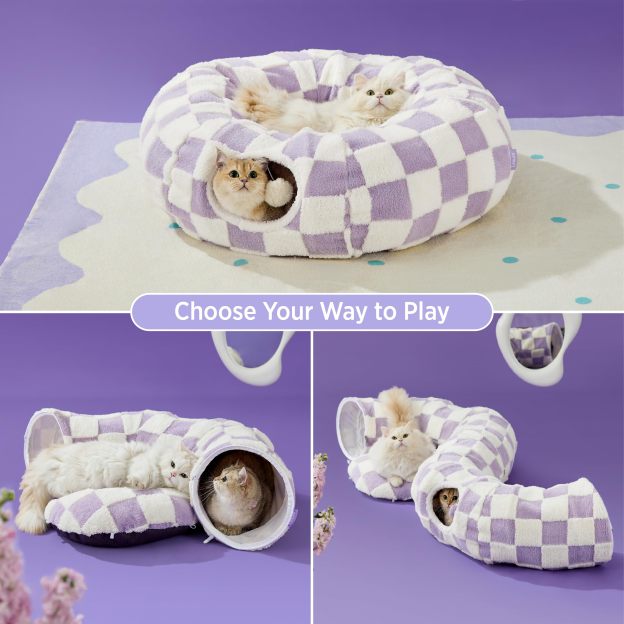 2-in-1 Cat tunnel bed