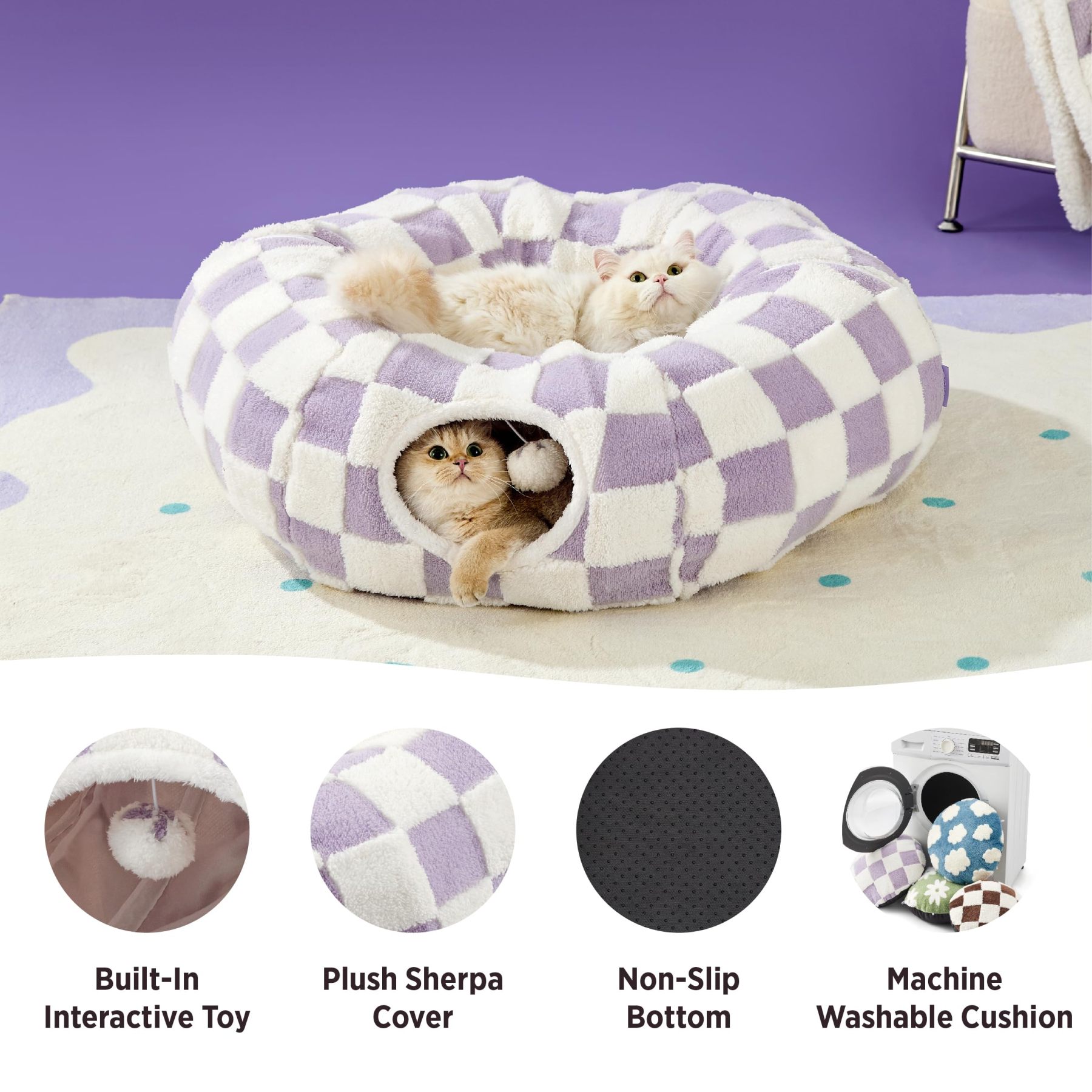 2-in-1 Cat tunnel bed