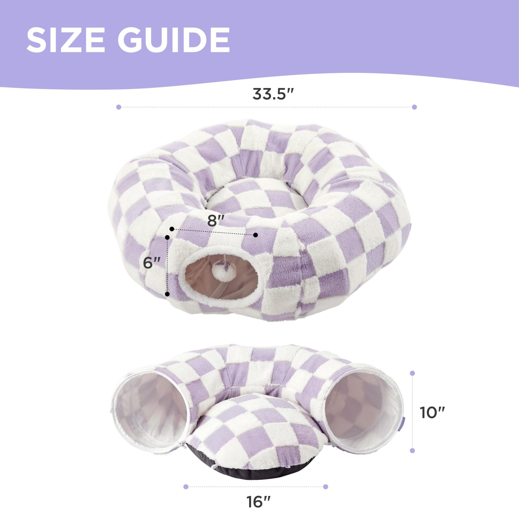 2-in-1 Cat tunnel bed