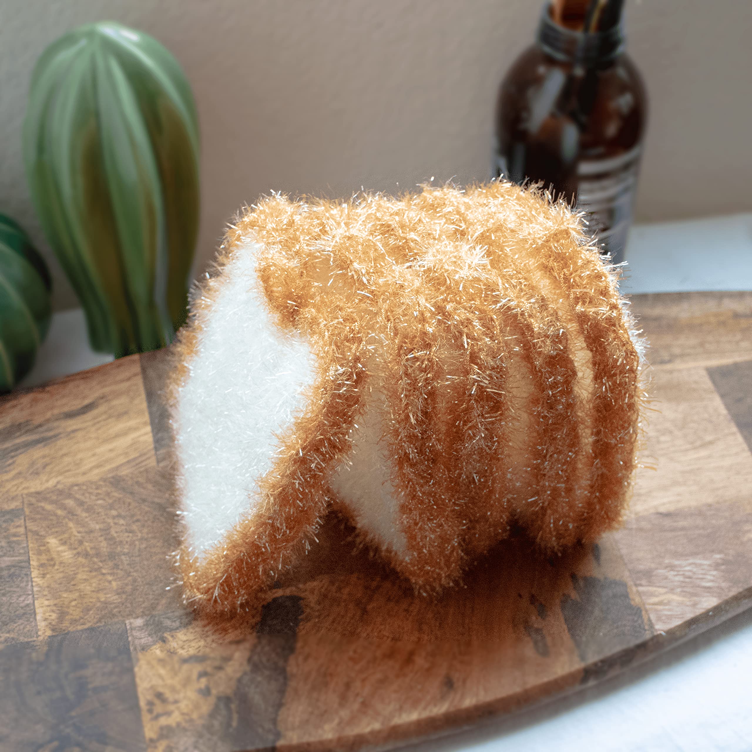 5PCs Cute toast-shaped dishwashing sponge