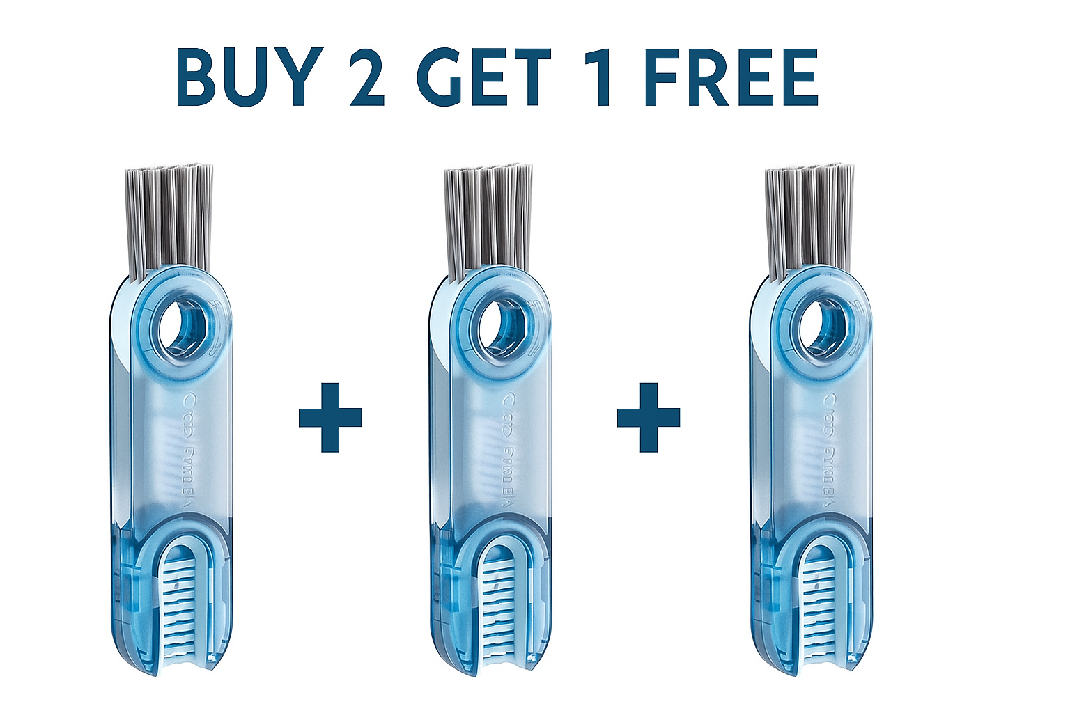 Multipurpose 3 in 1 Bottle Gap Cleaner Brush