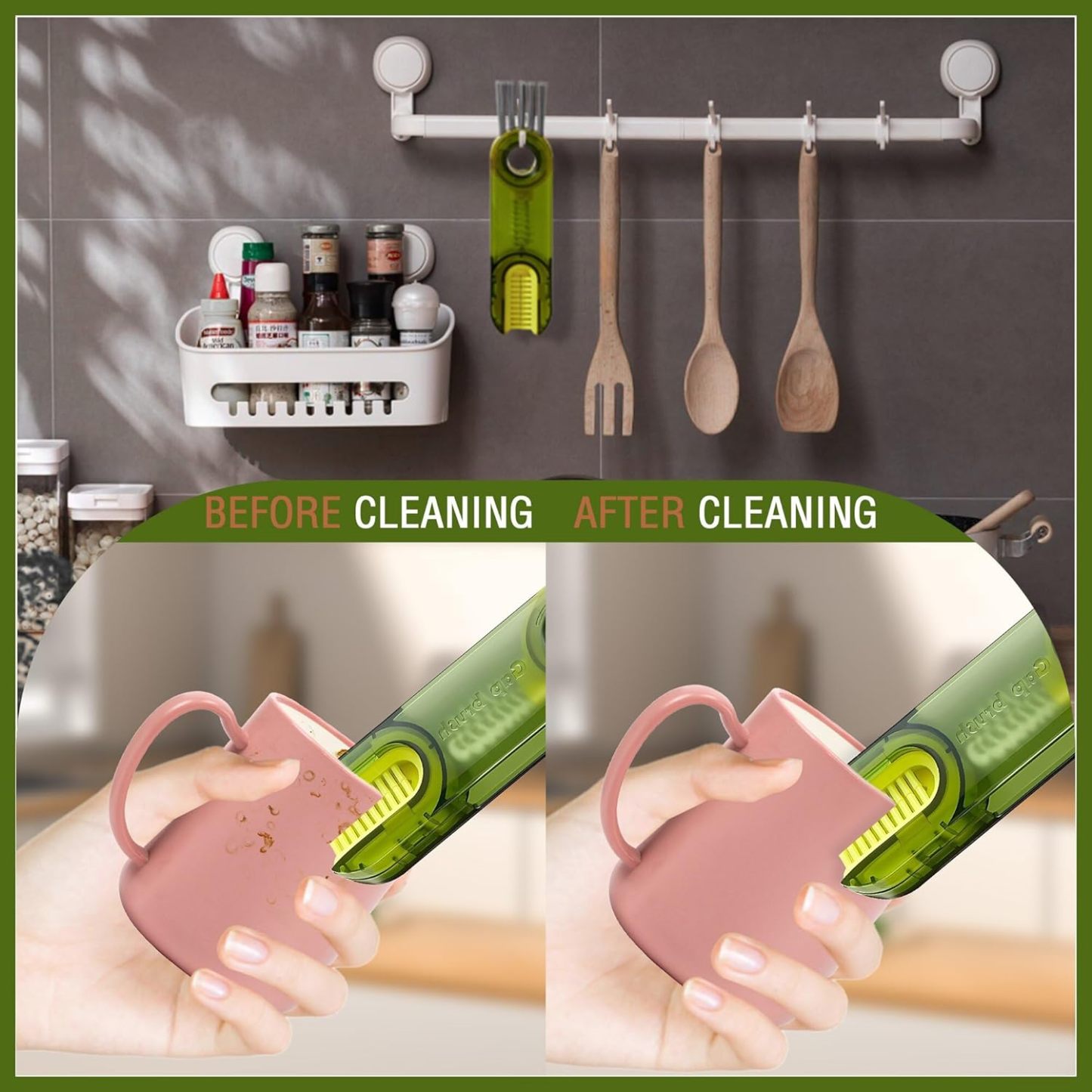 Multipurpose 3 in 1 Bottle Gap Cleaner Brush