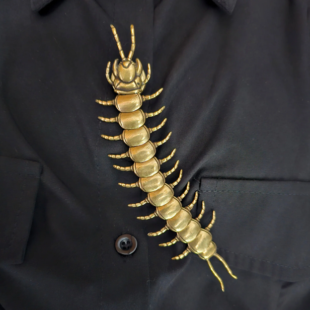 Centipede Button Cover