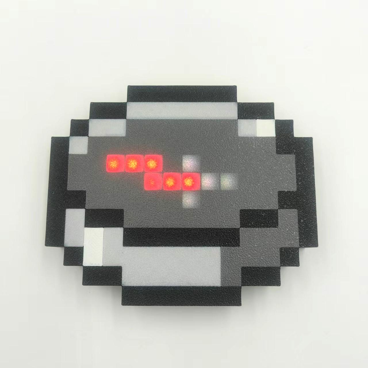 Pixel style movable compass