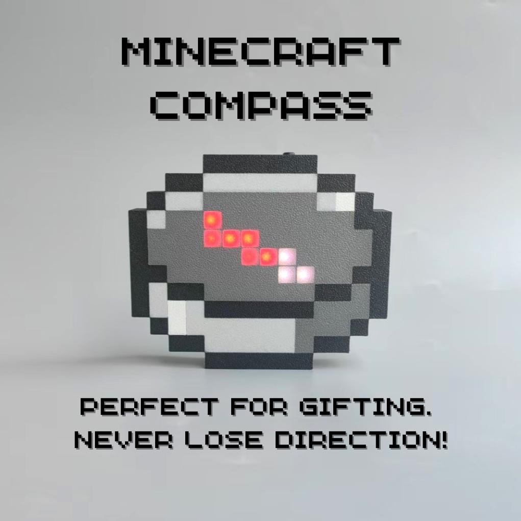 Pixel style movable compass