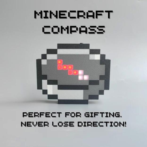 Pixel style movable compass