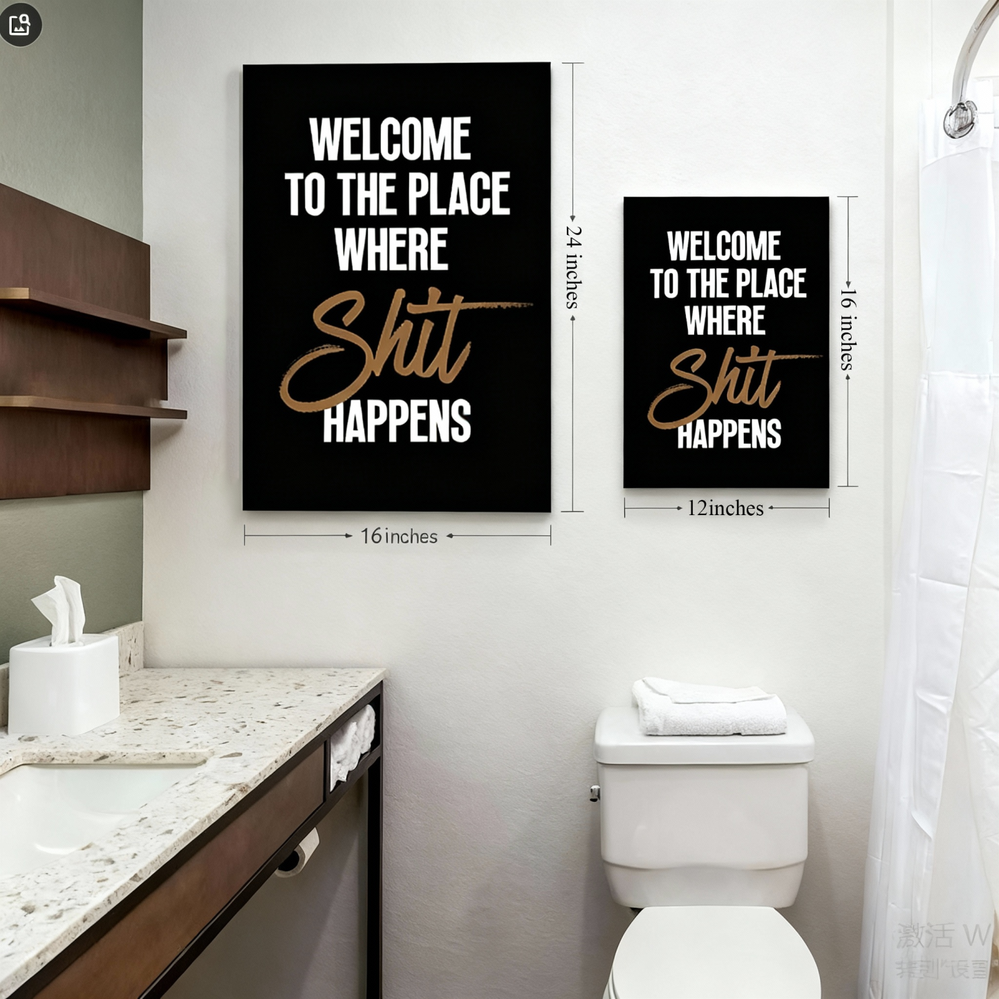 Toilet welcomes art murals.