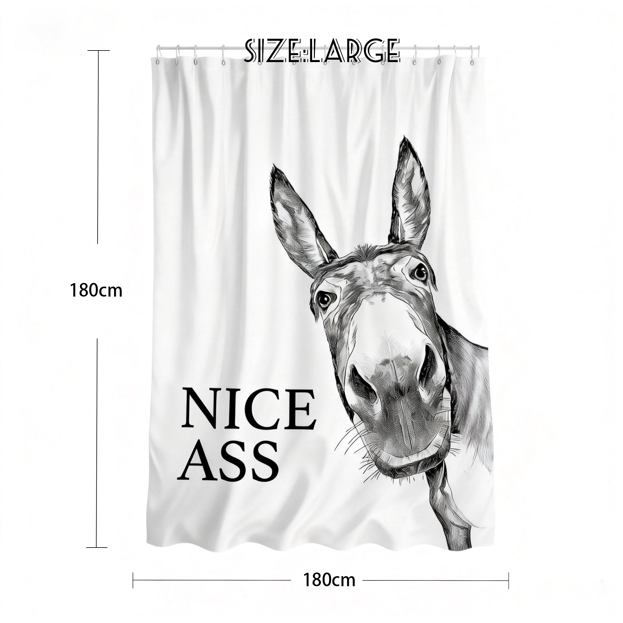Funny Donkey Shower Curtain
