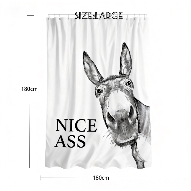 Funny Donkey Shower Curtain