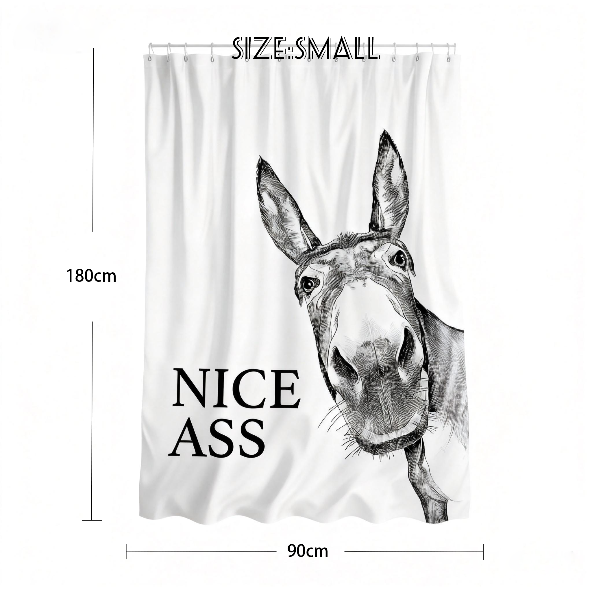Funny Donkey Shower Curtain