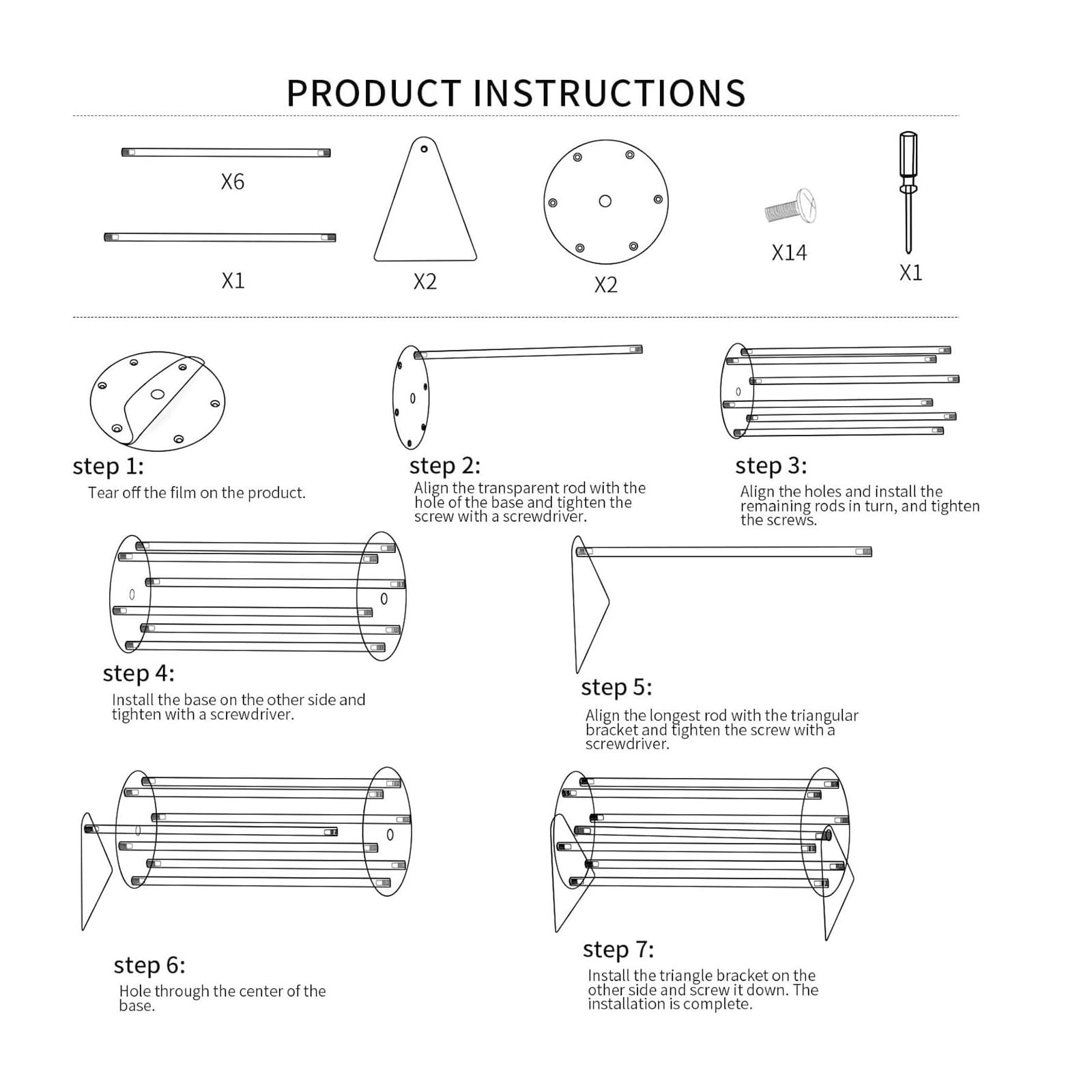 360° Rotating Hair Clip Organizer Displays