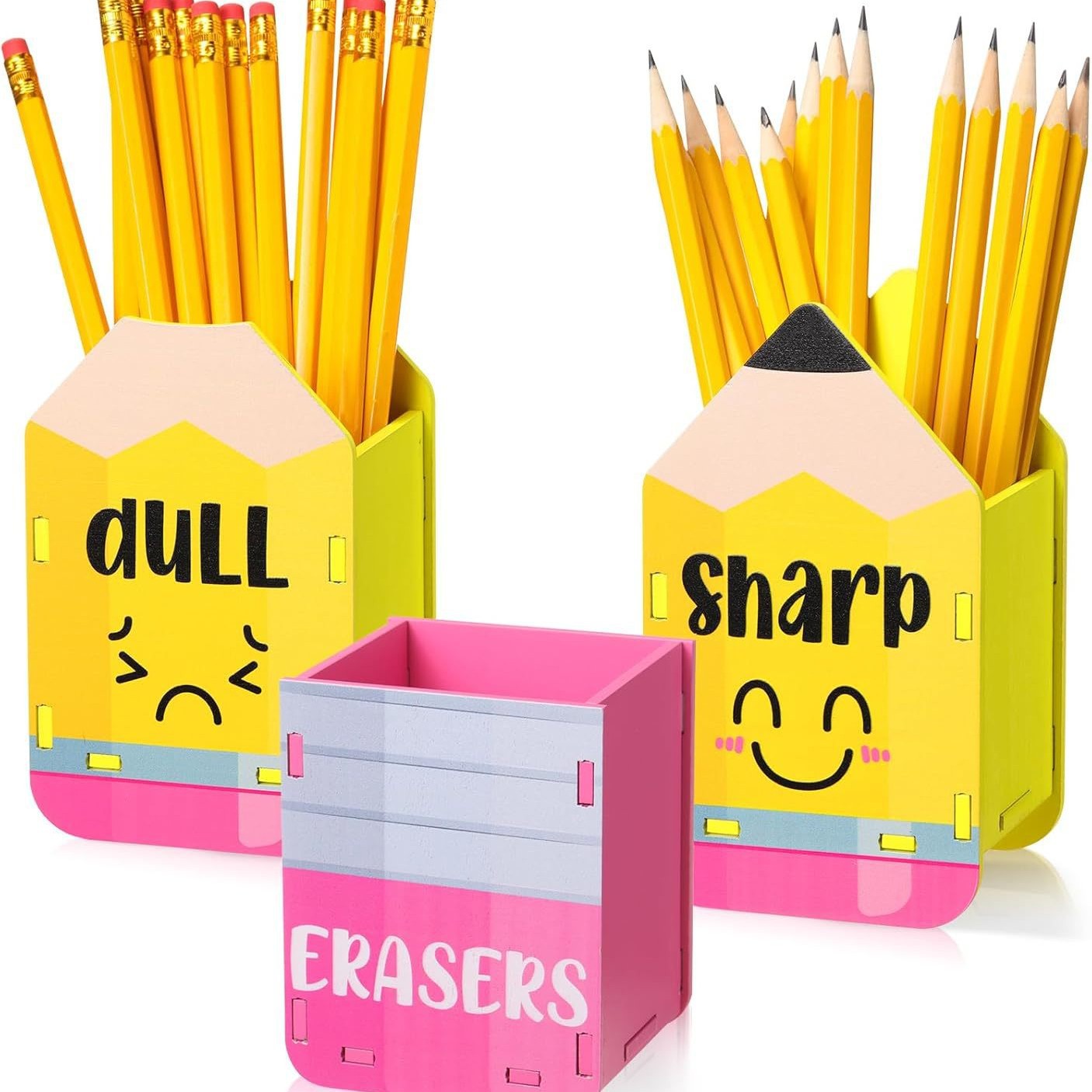 Wooden Cartoon Pencil Case