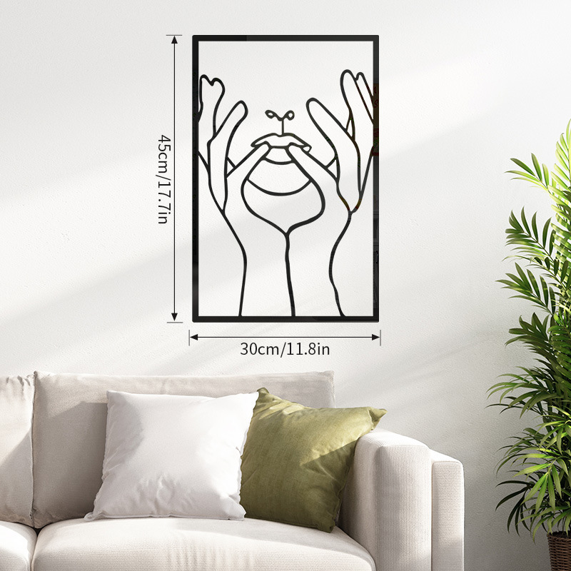 Minimalist Abstract Figure Acrylic Wall Art Set